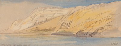 Abu Simbel, 1:00 pm, 9 February 1867 by Edward Lear